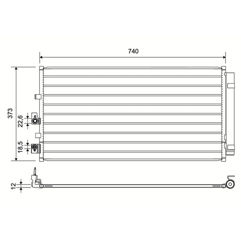 Valeo Air Conditioning Condenser 822839
