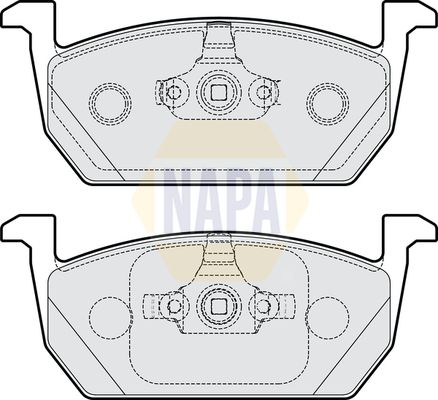 NAPA Front & Rear Pads fits AUDI FORD OPEL