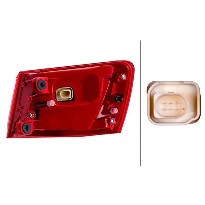 Hella Tail Light / Lamp Socket Bulb Left 2SD 354 890-051