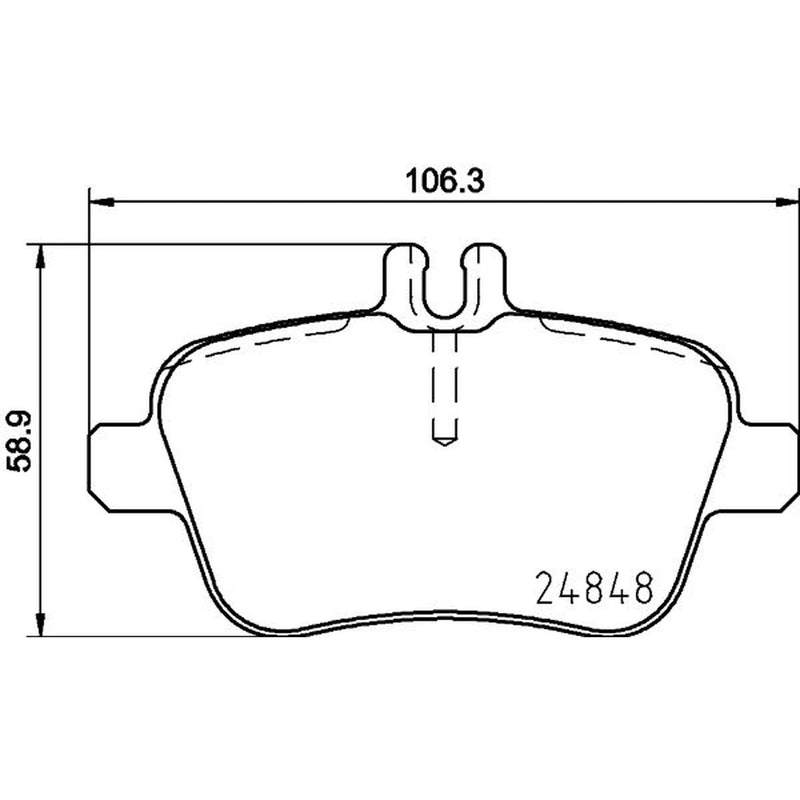 DON Rear Brake Pad Set PCP1447