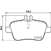 DON Rear Brake Pad Set PCP1447