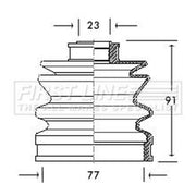 First Line Drive Shaft Bellow Kit Front Left FCB2054