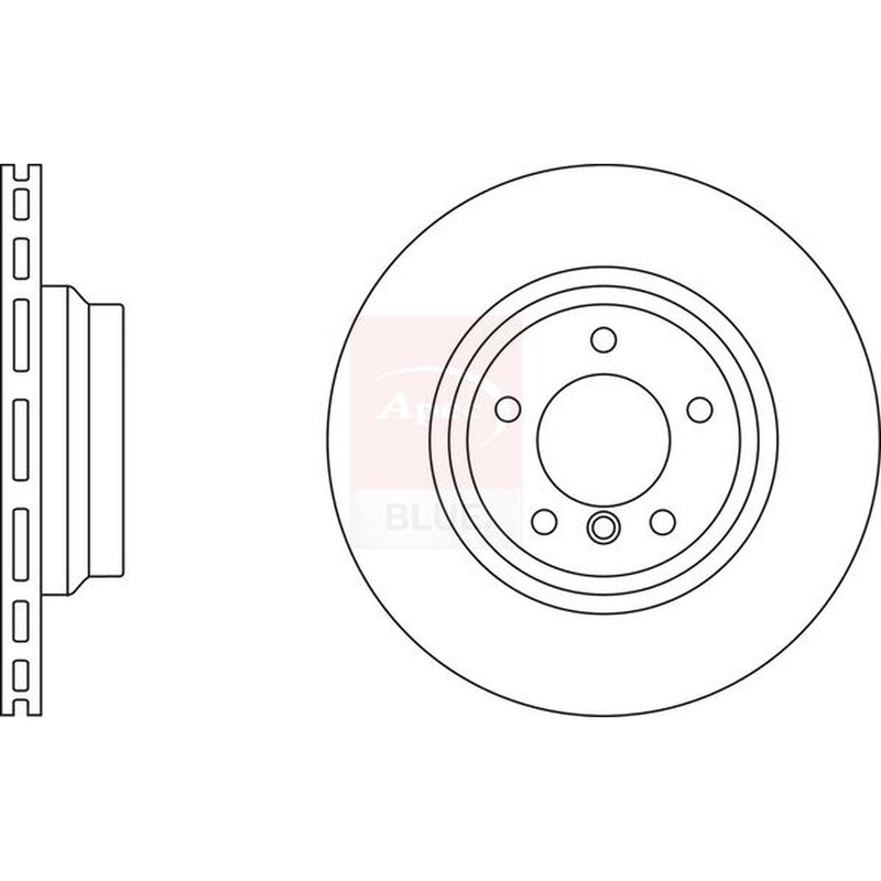 Apec 2 x Vented Front Brake Discs SDK6461
