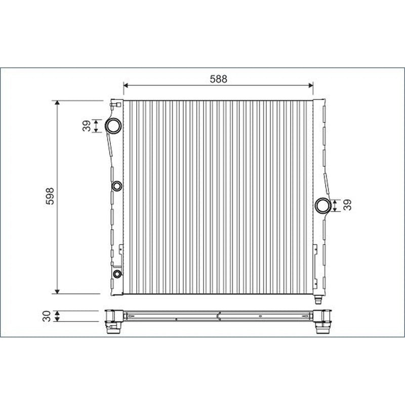 Valeo Engine Radiator 701121