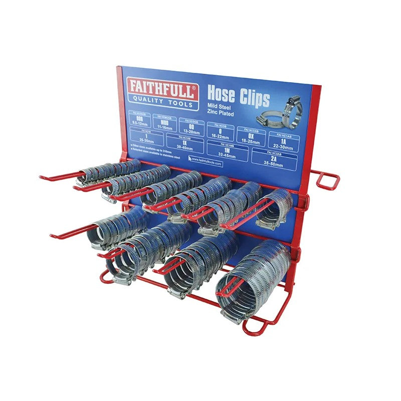 Faithfull Hoseclip Display C/W Stock 100Pc - FAIHCDISP
