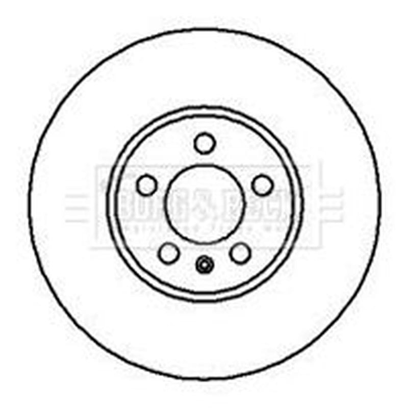 Borg & Beck 2 x Front Brake Discs BBD4105