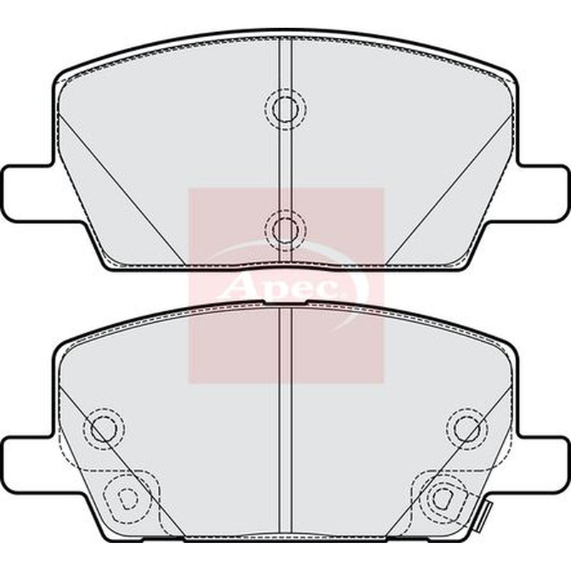 Apec Front Brake Pad Set PAD2242