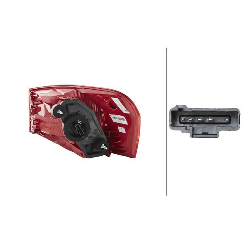 Hella Tail Light / Lamp P21W Left 2SD 354 822-011