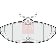 Apec Brake Pad Set PAD1226