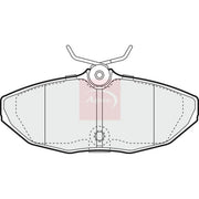 Apec Brake Pad Set PAD1226