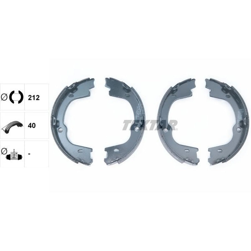 Textar Parking Brake Shoe Set 91076000