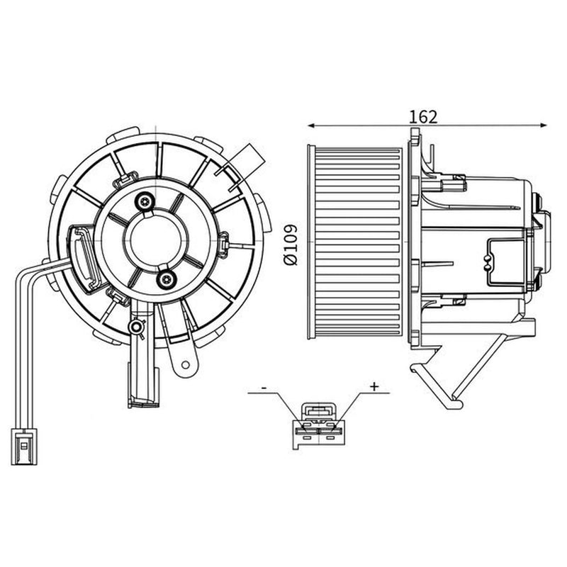 Mahle Heater Blower Fan AB 183 000S