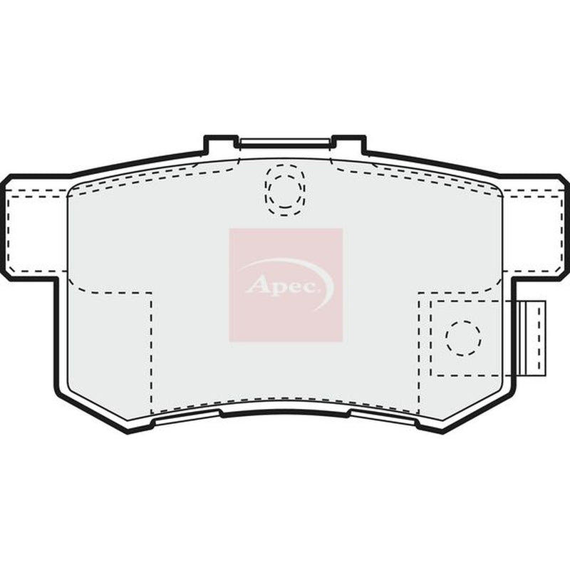 Apec Rear Brake Pad Set PAD1066