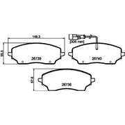 Mintex Rear Brake Pad Set MDB4267