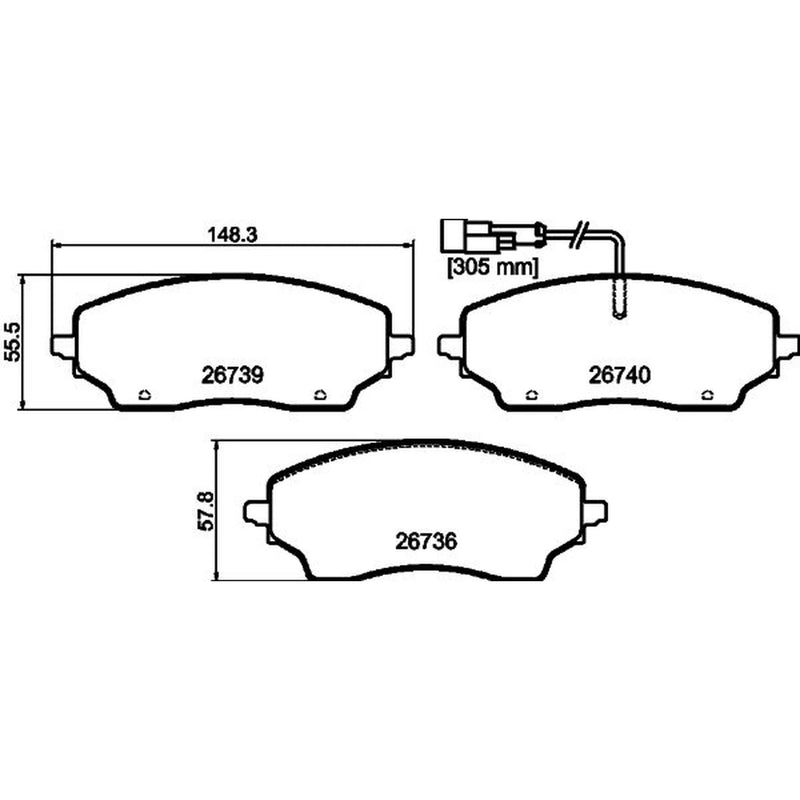 Mintex Rear Brake Pad Set MDB4267