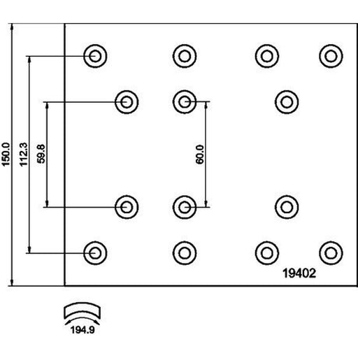 DON Don Cv Brake Lining Set NN622S7115
