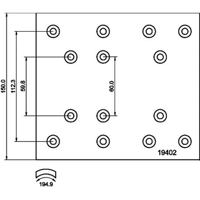 DON Don Cv Brake Lining Set NN622S7100