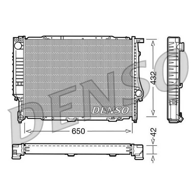 Denso Engine Radiator DRM05055