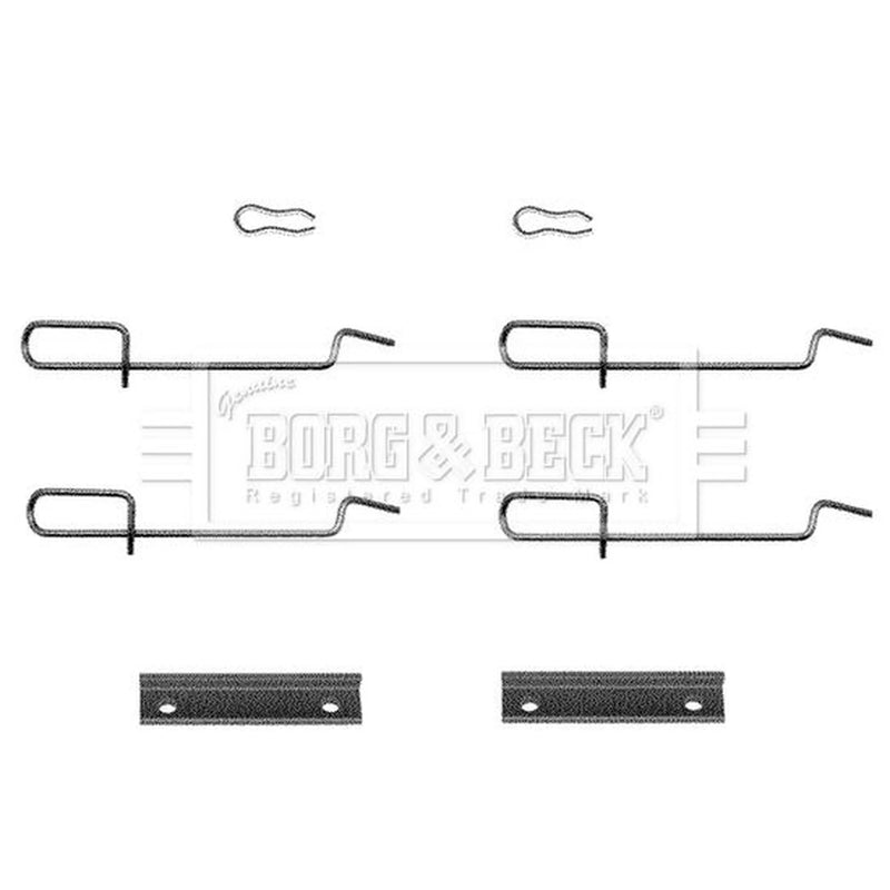 Borg & Beck Brake Pad Accessory Fitting Kit Rear BBK1119