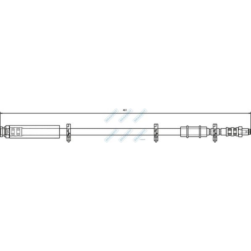 Apec Brake Hydraulic Hose Line Front BHO4040