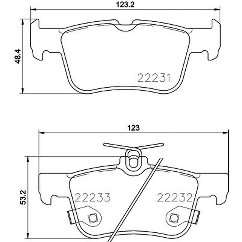DON Rear Brake Pad Set PCP1885