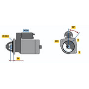 Bosch Starter Motor 12V 0.7kW 9 Teeth 0 986 017 030