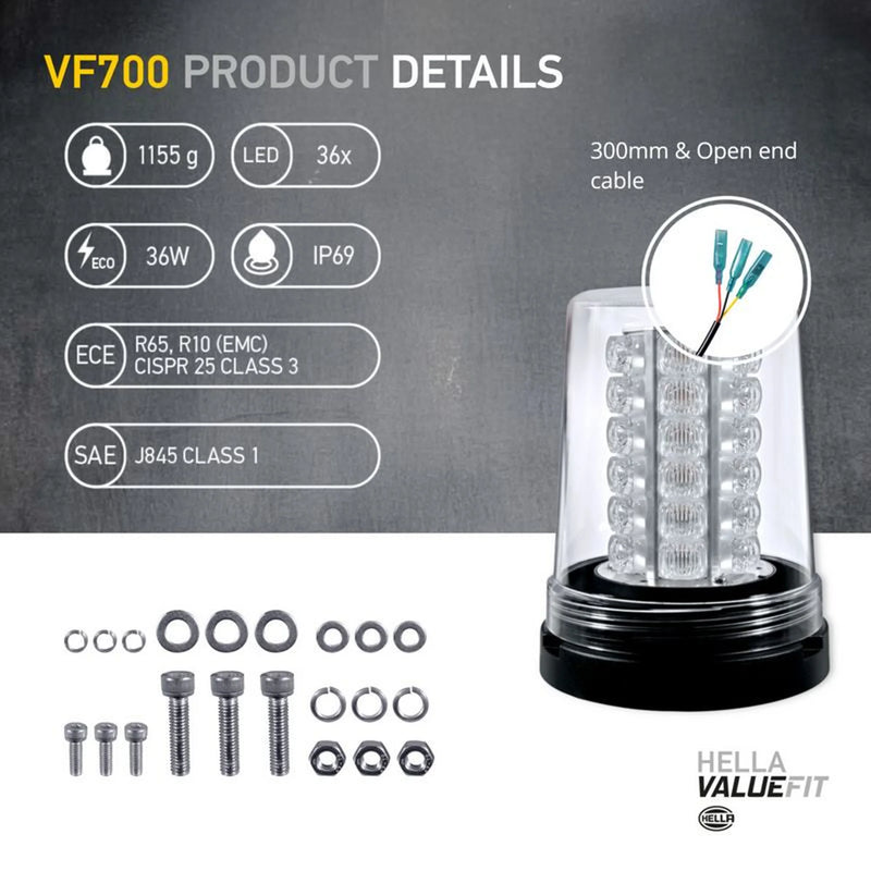 Hella Strobe-Type Beacon High 2XD 357 958-121
