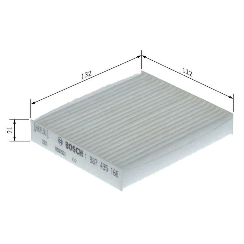 Bosch Cabin Air Filter (Pollen Filter) Rear 1 987 435 166