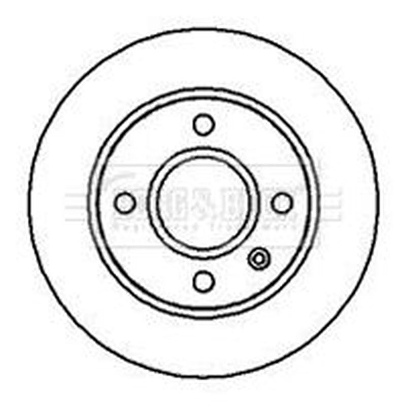 Borg & Beck 2 x Vented Front Brake Discs BBD4025