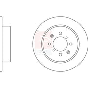 Apec 2 x Solid Rear Brake Discs SDK6038