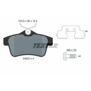 Textar Rear Brake Pad Set 2492204