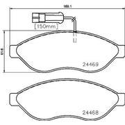 Brembo 4 x Front Brake Pad Set P23143