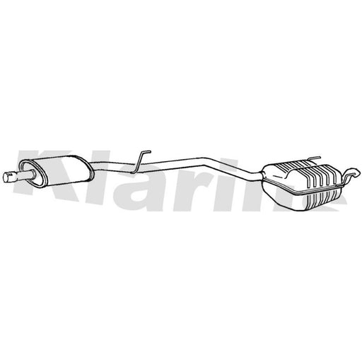 Klarius Box With Tail Pipe Rear MZ388A