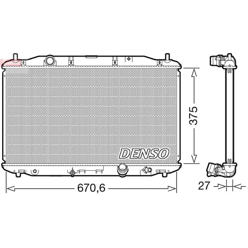 Denso Engine Radiator DRM40106