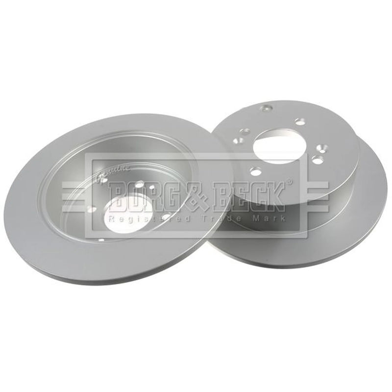 Borg & Beck 2 x Solid Rear Brake Discs BBD4578