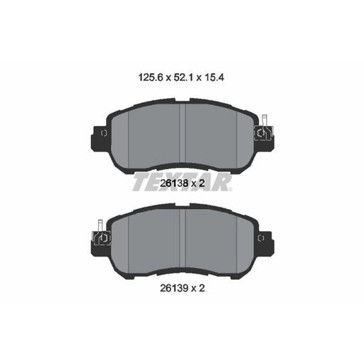 Textar Brake Pad Set 2613801