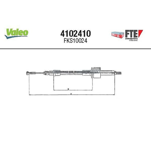 Valeo Clutch Control Cable Pull 4102410