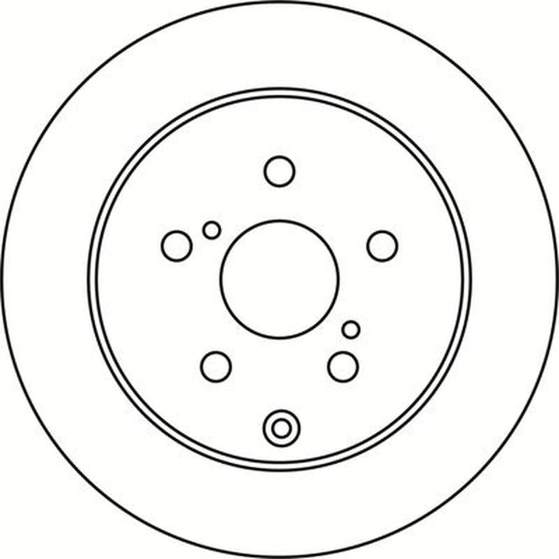 Abtex 2 x Solid Rear Brake Discs BD1352S
