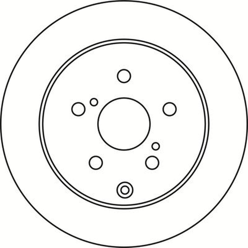 Abtex 2 x Solid Rear Brake Discs BD1352S