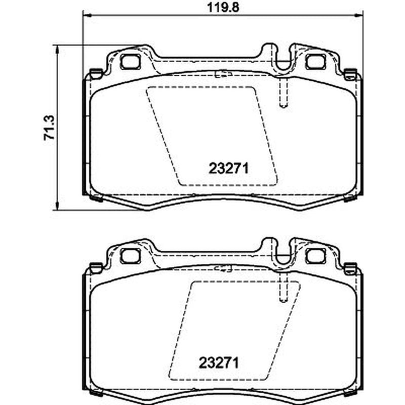 Mintex Front Brake Pad Set MDB2064