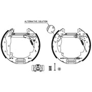 Mintex Brake Shoe Set Axle Kit MSP129