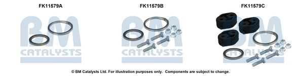 BM Catalysts FK11579B Soot/Particulate Filter Mounting Kit Fits Mazda 3 BM - Town Parts