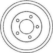 Abtex Brake Drum Assembly Rear BDM996