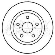 Key Parts 2 x Solid Rear Brake Discs KBD4747