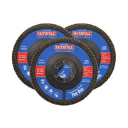 Faithfull Aluminium Oxide Flap Disc 115 x 22mm 80 Grit (3 Pack) - FAIFD11580A3