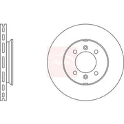 Apec 2 x Vented Front Brake Discs DSK150