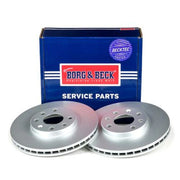 Borg & Beck 2 x Vented Front Brake Discs BBD4253