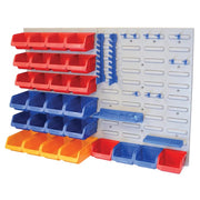 Faithfull Storage Bin Set with Wall Panels 43 Piece - FAIPAN43
