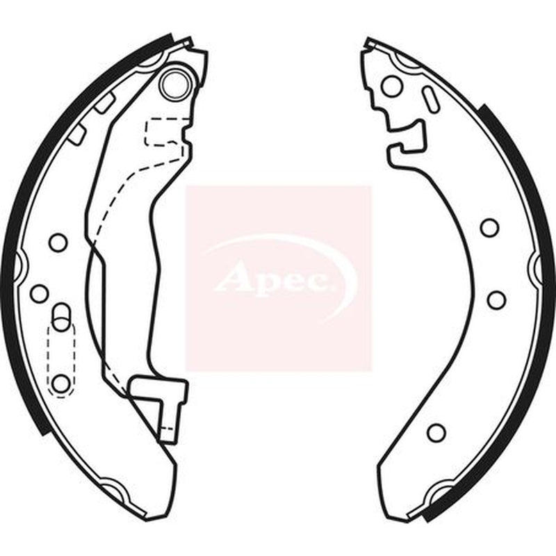 Apec Brake Shoe Set Axle Kit SHU468
