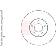 Apec 2 x Vented Rear Brake Discs DSK2572